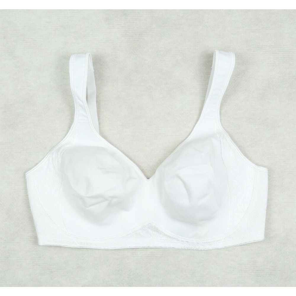 Playtex 18 Hour Side & Back Smoothing Wireless Bra White Size 38D (Pre-owned)